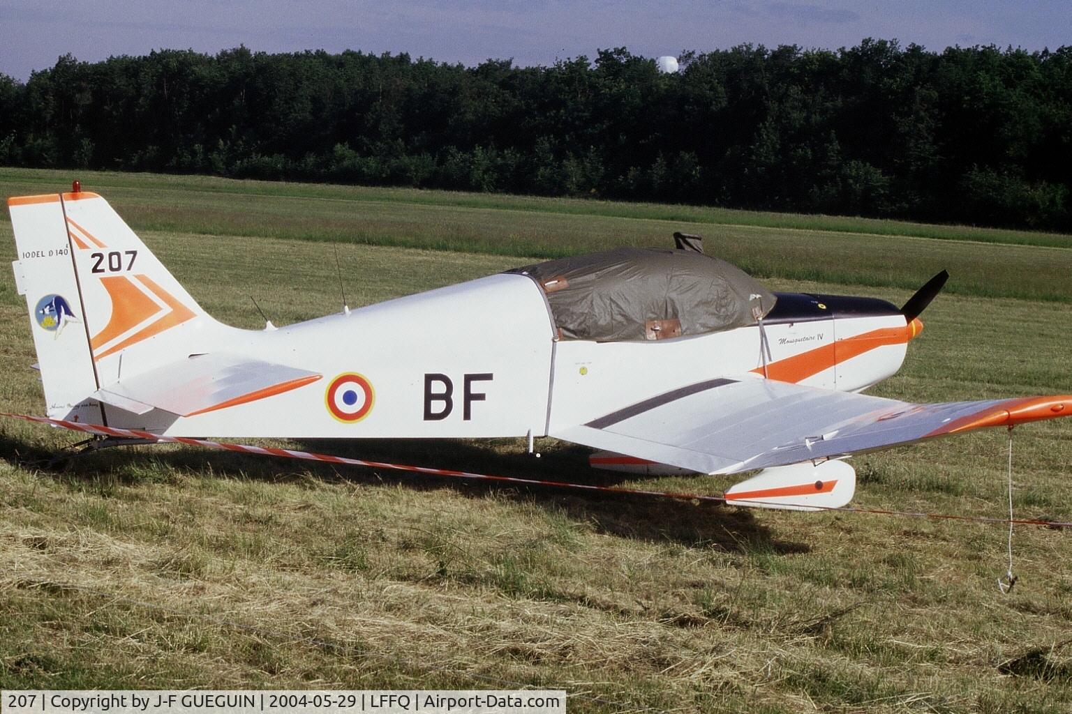 207, SAN Jodel D-140E Mousquetaire IV C/N 207, On display at La Ferté-Alais, 2004 airshow.