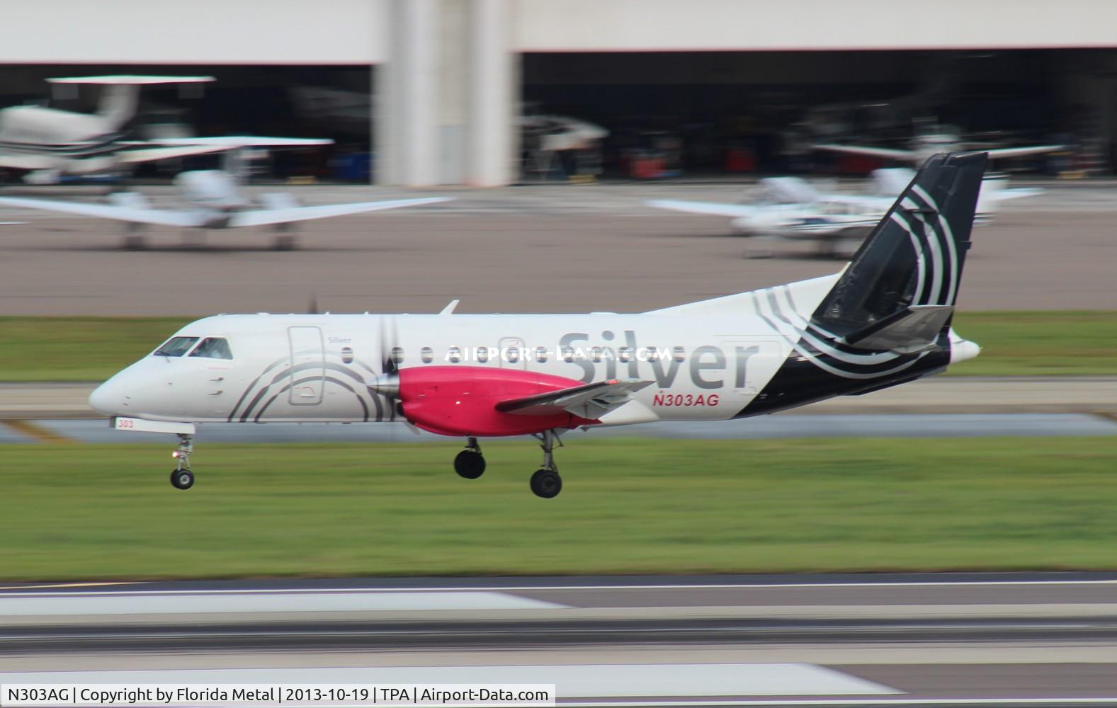 N303AG, 1997 Saab 340B C/N 340B-414, Silver Airways Saab 340B