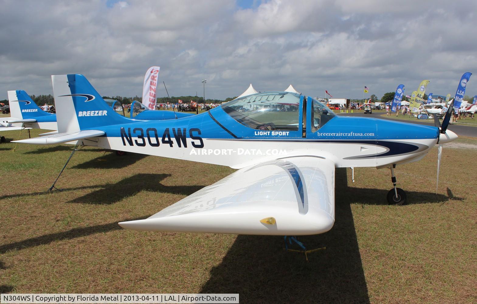 N304WS, 2008 Breezer Light Sport Aircraft C/N 007LSA, Breezer