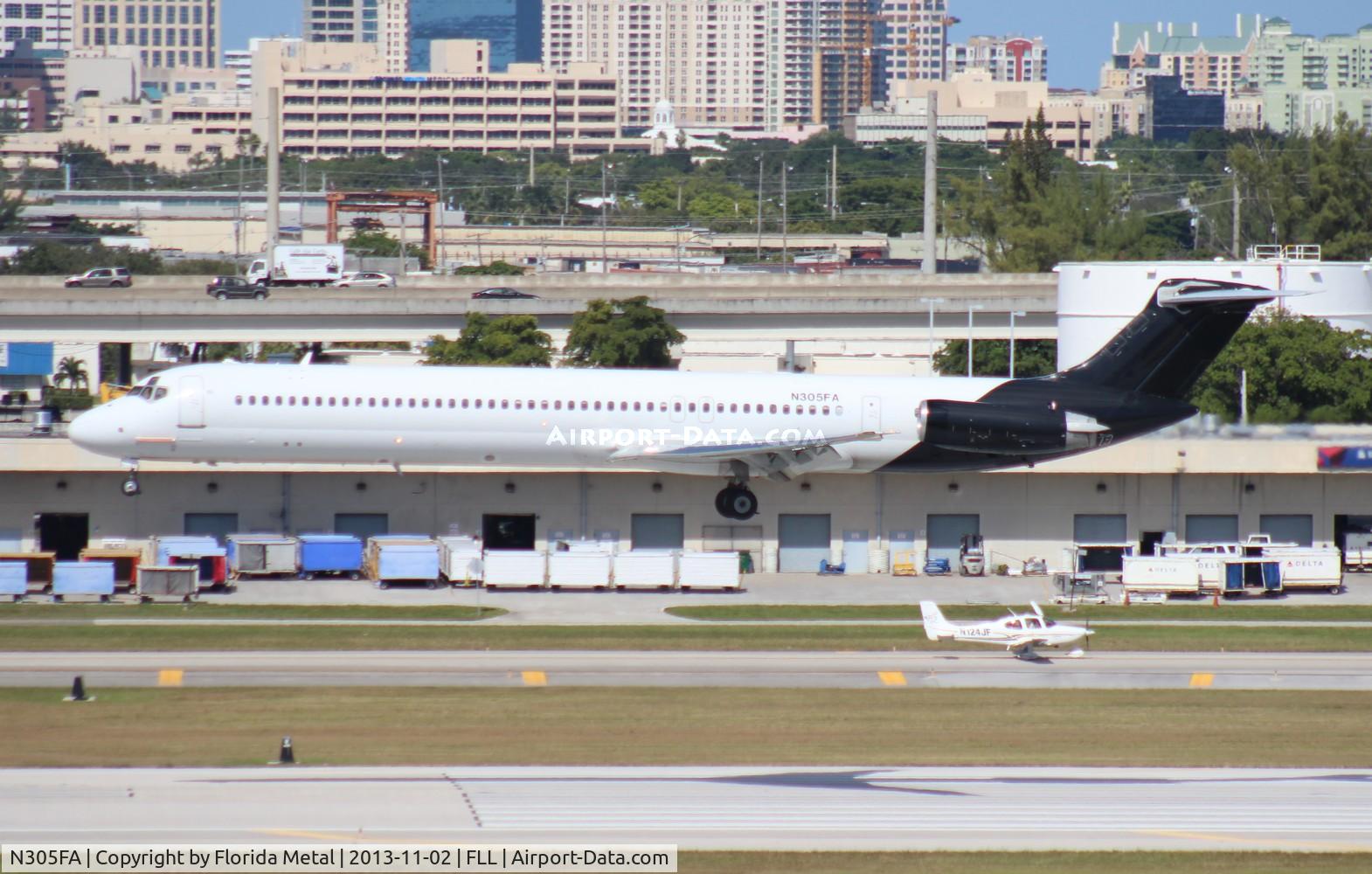 N305FA, 1986 McDonnell Douglas MD-83 (DC-9-83) C/N 49398, Falcon MD-83