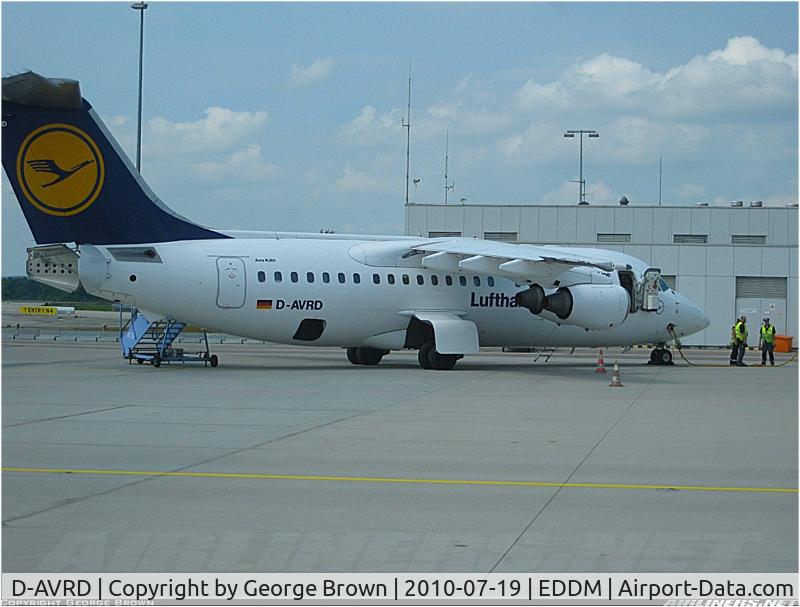 D-AVRD, 1995 British Aerospace Avro 146-RJ85 C/N E.2257, taken at Munich 2010