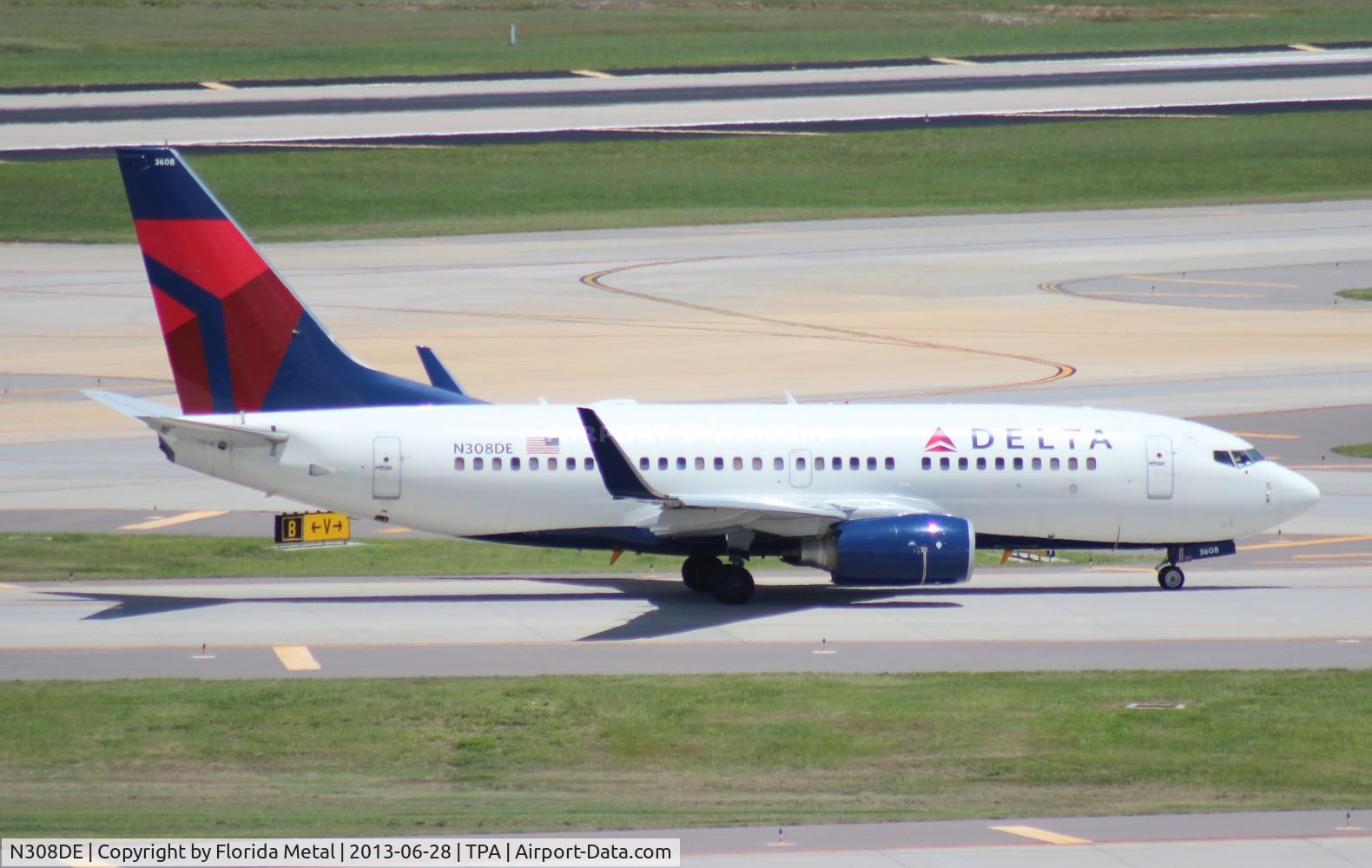 N308DE, 2009 Boeing 737-732 C/N 29656, Delta 737-700