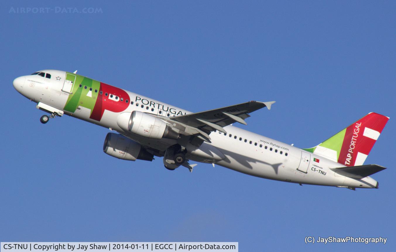 CS-TNU, 2009 Airbus A320-214 C/N 4106, TAP A320 take off 23R Manchester EGCC