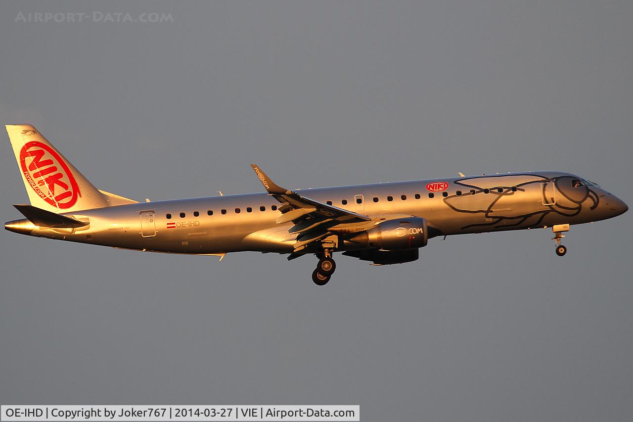 OE-IHD, 2010 Embraer E190 (ERJ-190-100) C/N 19000354, NIKI