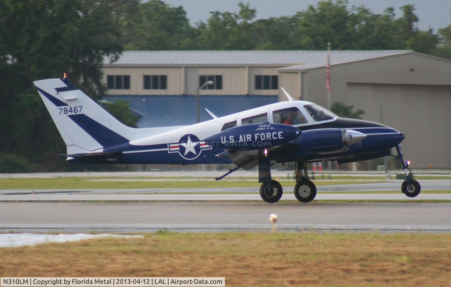 N310LM, 1960 Cessna 310D C/N 39086, Cessna L-27B Blue Canoe