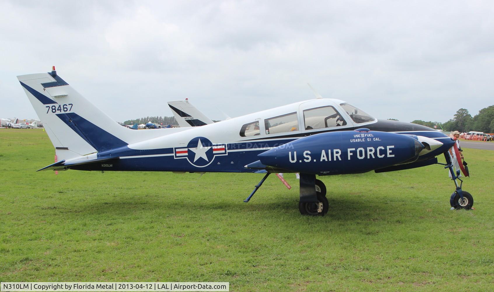 N310LM, 1960 Cessna 310D C/N 39086, Cessna U-3 (L-27) Blue Canoe