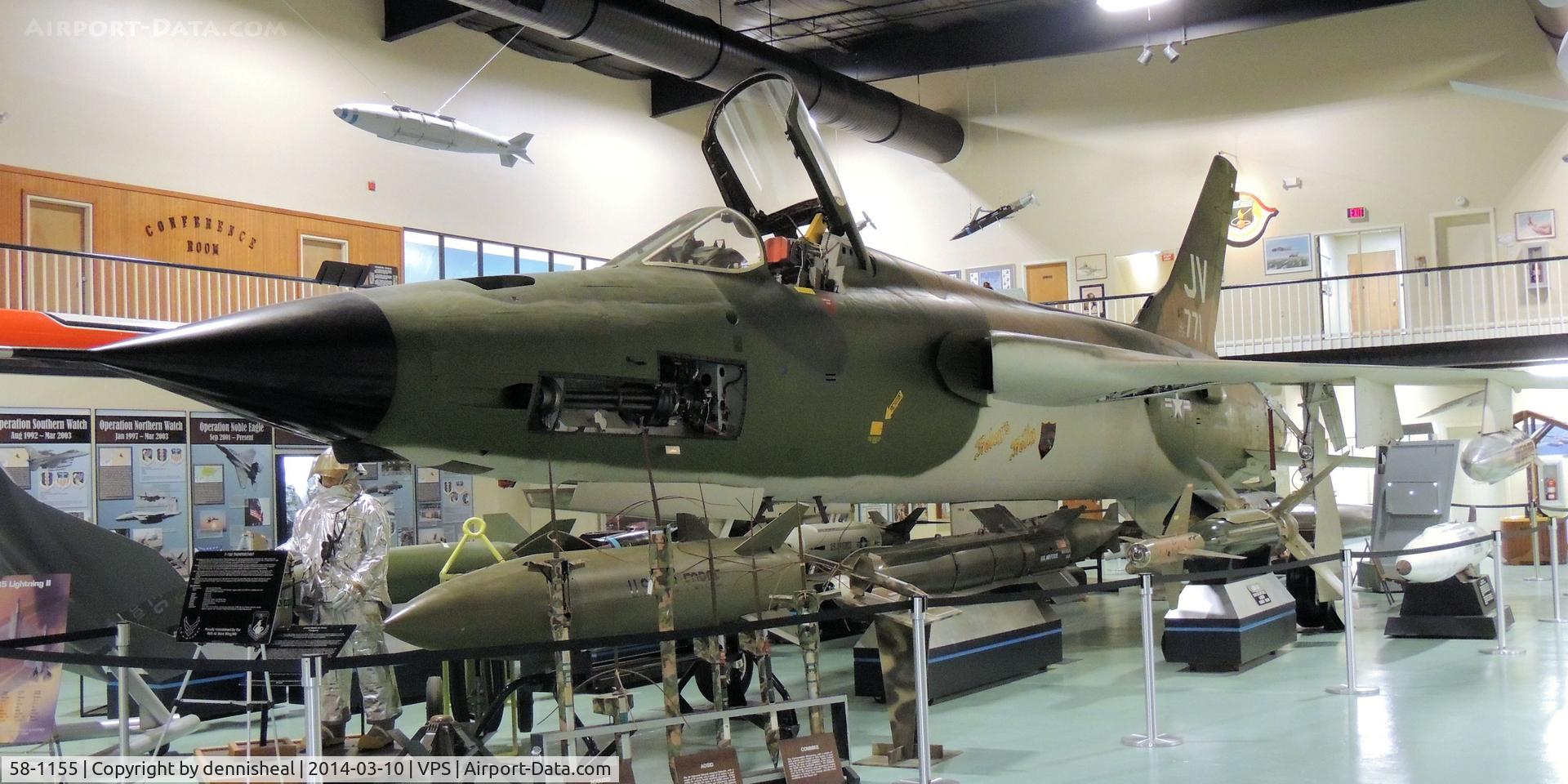 58-1155, 1960 Republic F-105D Thunderchief C/N D10, 1960 REPUBLIC F-105D THUNDERCHIEF
