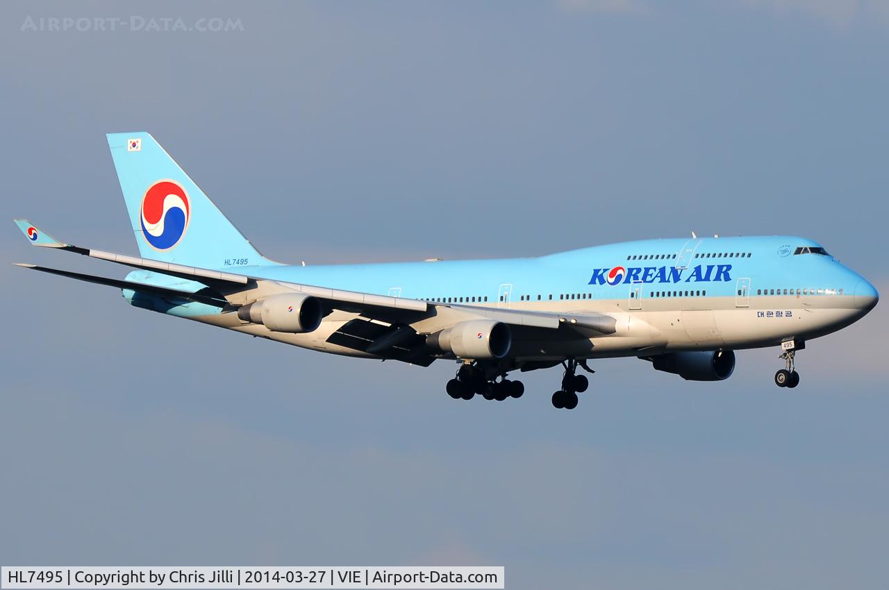 HL7495, Boeing 747-4B5 C/N 28096, Korean Air