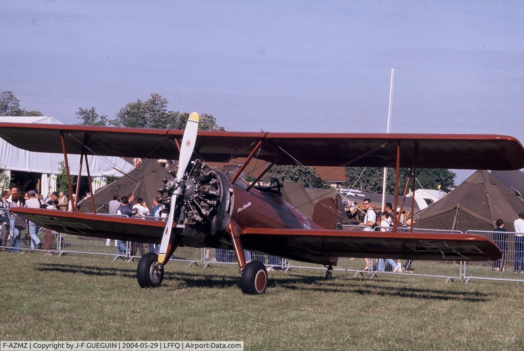 F-AZMZ, Boeing E75 C/N 75.SA.98, Boeing-Stearman E-75 rebuilt by Salis Aviation as a Latécoère 171 (c/n 75-SA-98) on display at La Ferté-Alais, 2004 airshow.