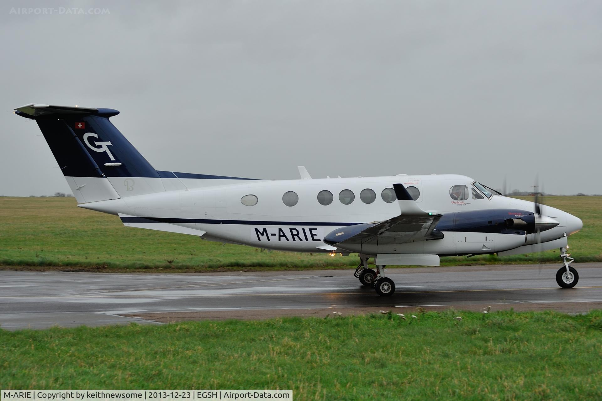 M-ARIE, 2009 Hawker Beechcraft B200GT King Air C/N BY-93, This registration currently on Beechcraft King Air !