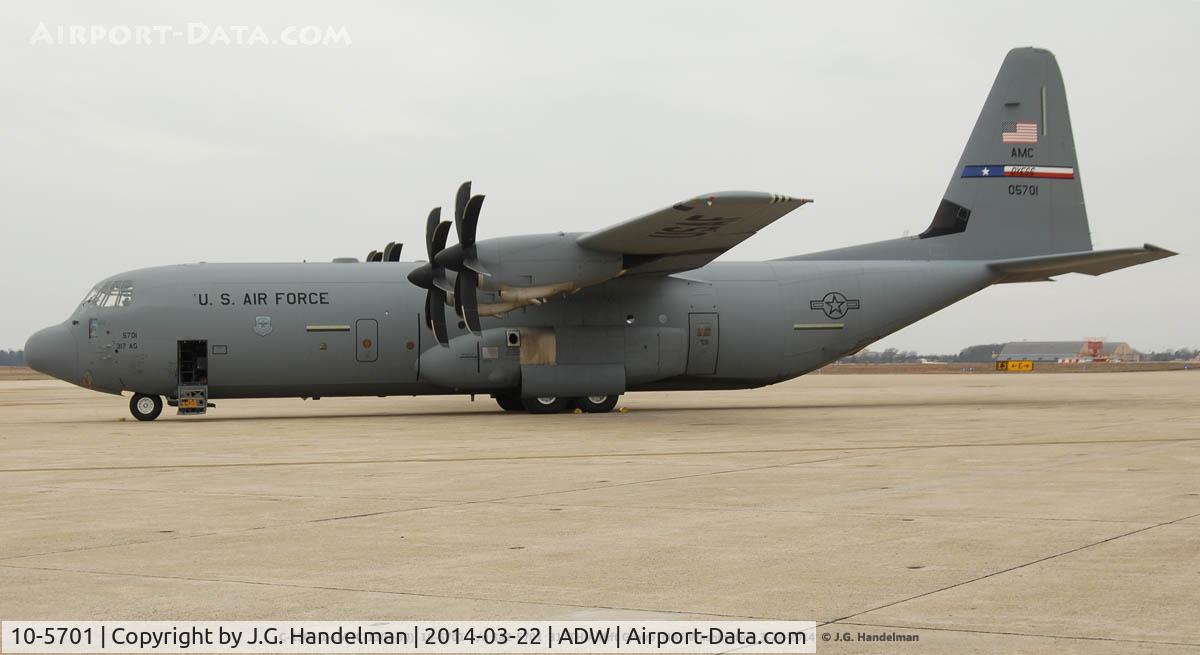 10-5701, 2010 Lockheed Martin C-130J-30 Super Hercules C/N 382-5701, At NAF Washington.