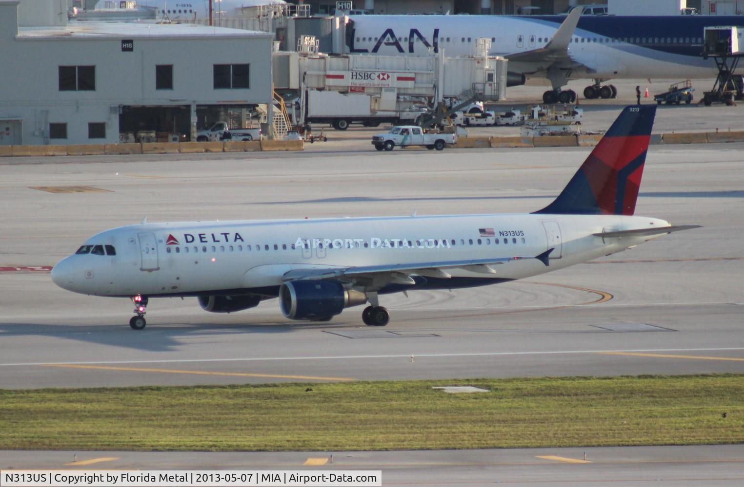 N313US, 1990 Airbus A320-211 C/N 153, Delta A320