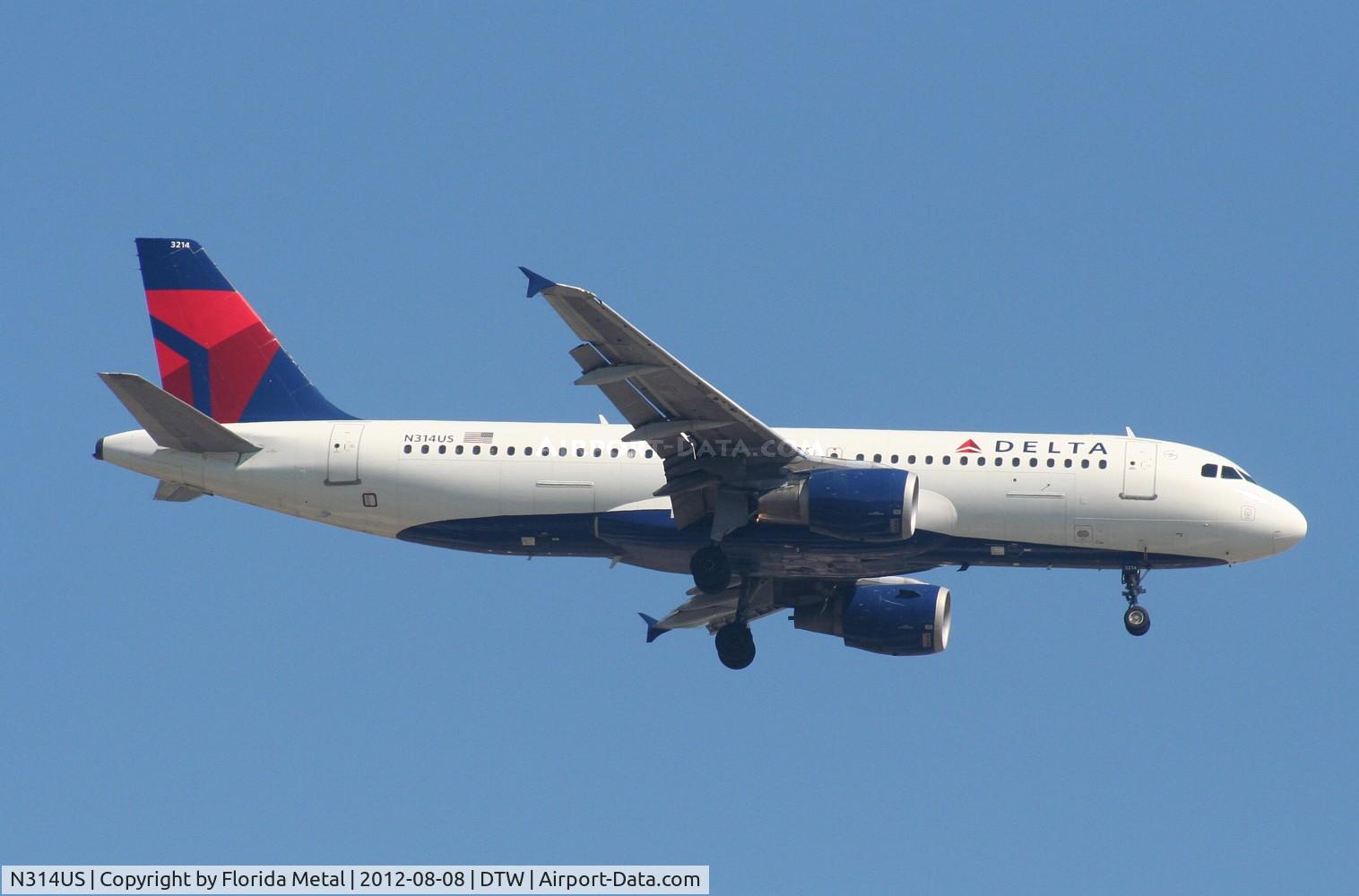 N314US, 1991 Airbus A320-211 C/N 160, Delta A320