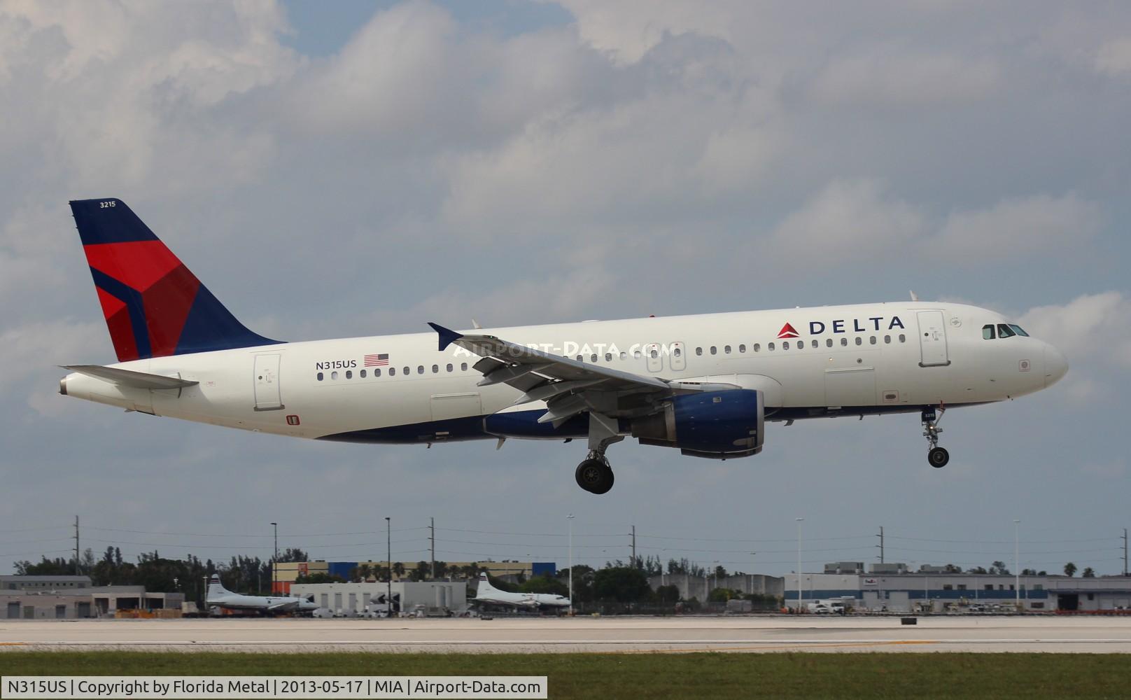 N315US, 1991 Airbus A320-211 C/N 171, Delta A320