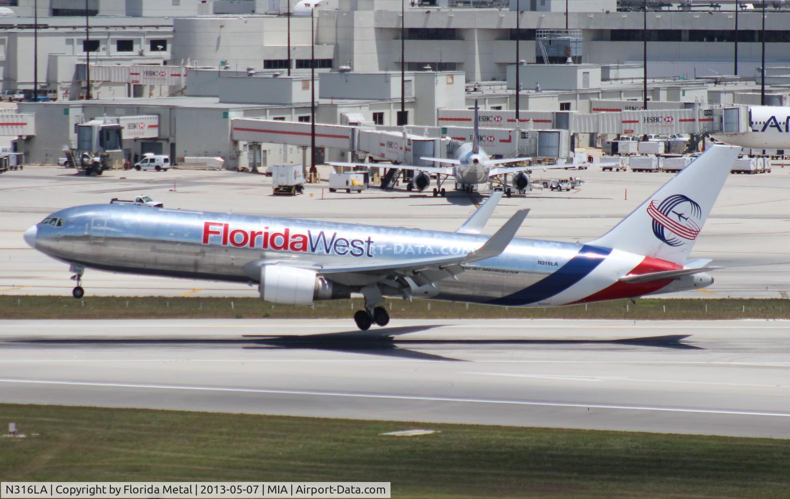 N316LA, 2001 Boeing 767-316F C/N 30842, Florida West 767-300F