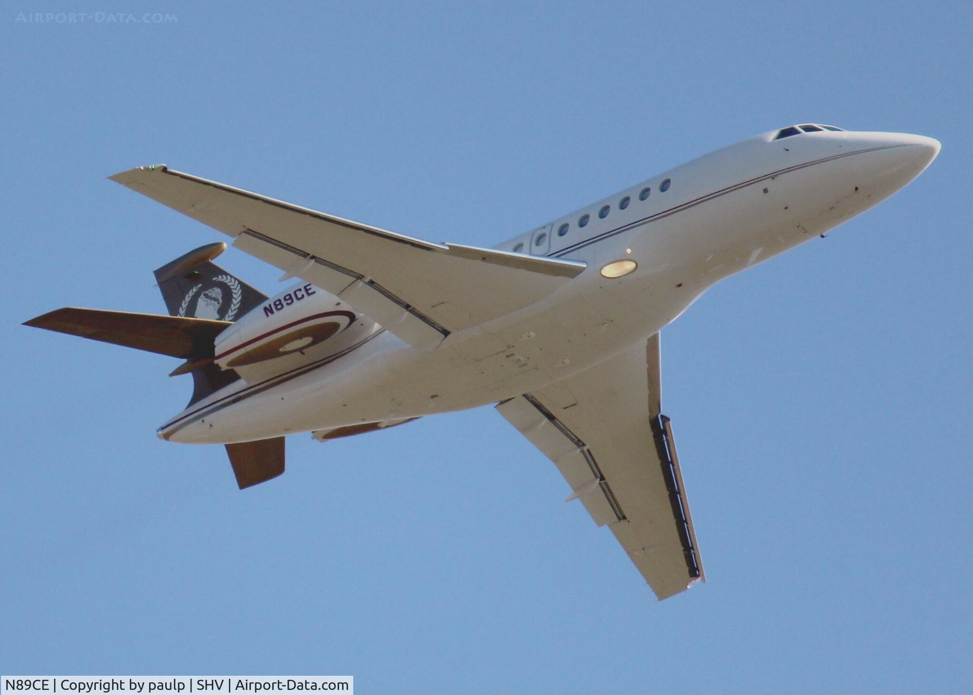 N89CE, 2006 Dassault Falcon 2000EX C/N 81, At Shreveport Regional.