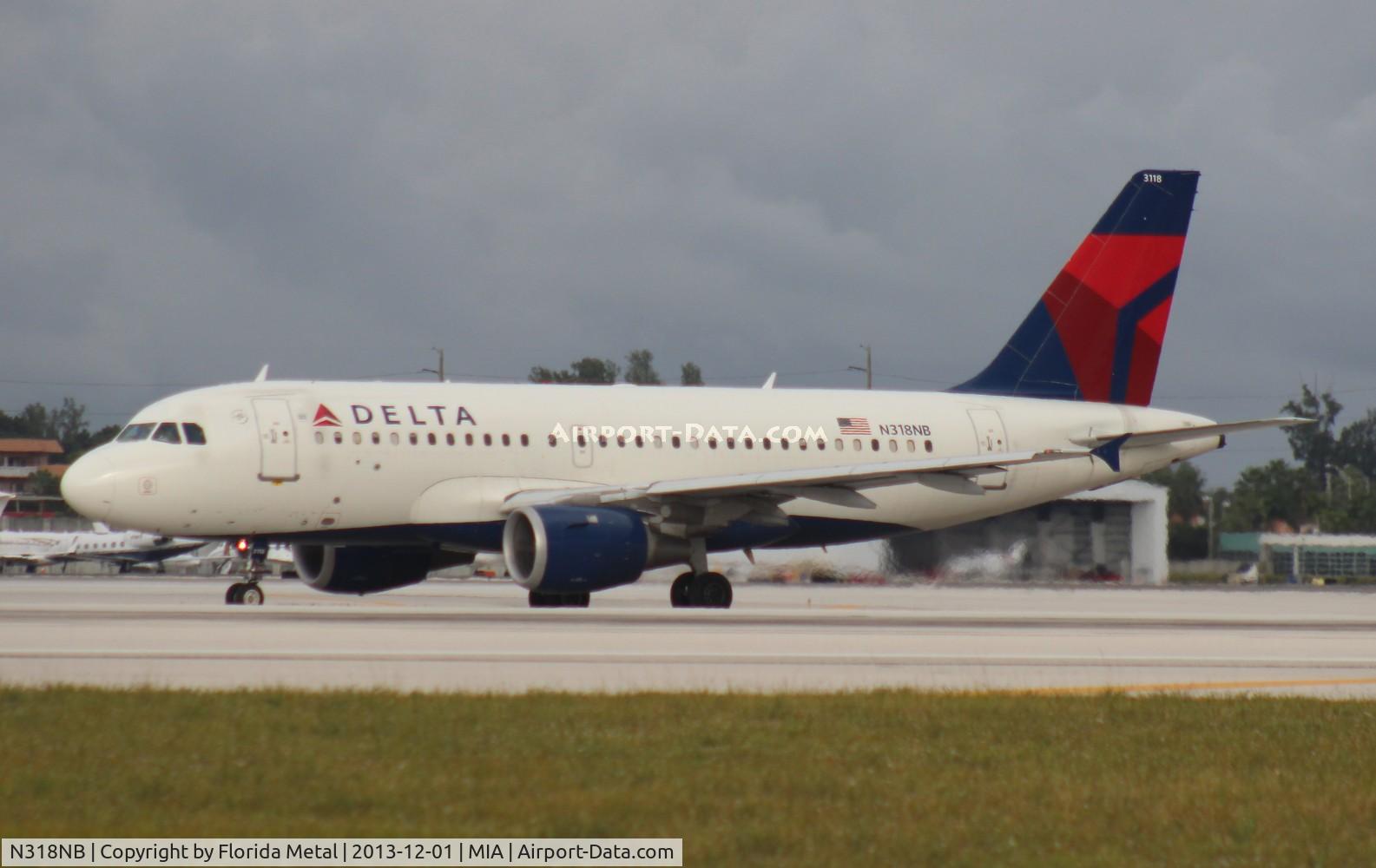 N318NB, 2000 Airbus A319-114 C/N 1325, Delta A319