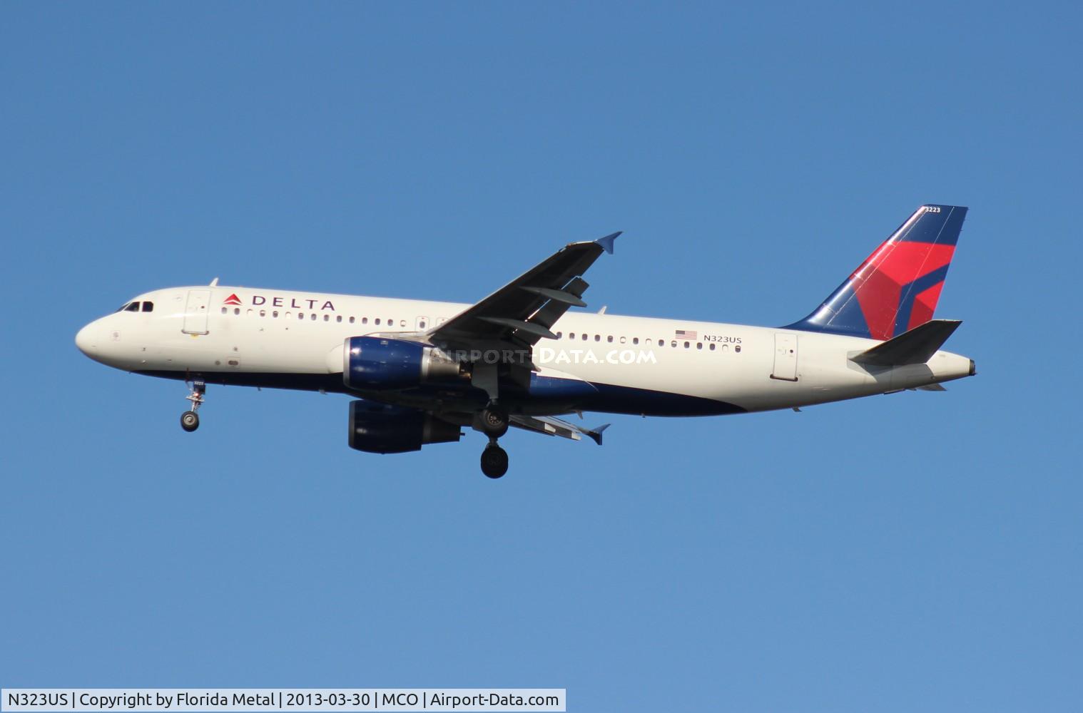 N323US, 1992 Airbus A320-211 C/N 272, Delta A320