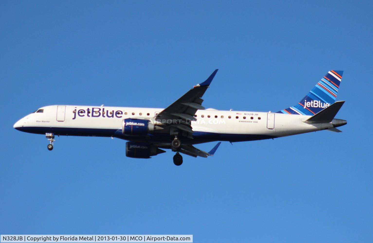 N328JB, Embraer ERJ-190-100 IGW 190AR C/N 19000422, Jet Blue E190