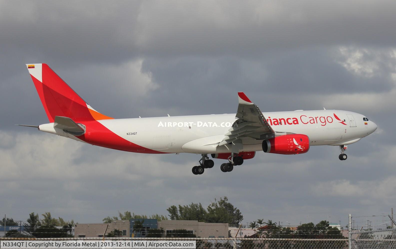 N334QT, 2013 Airbus A330-243F C/N 1448, Avianca Cargo A330-200