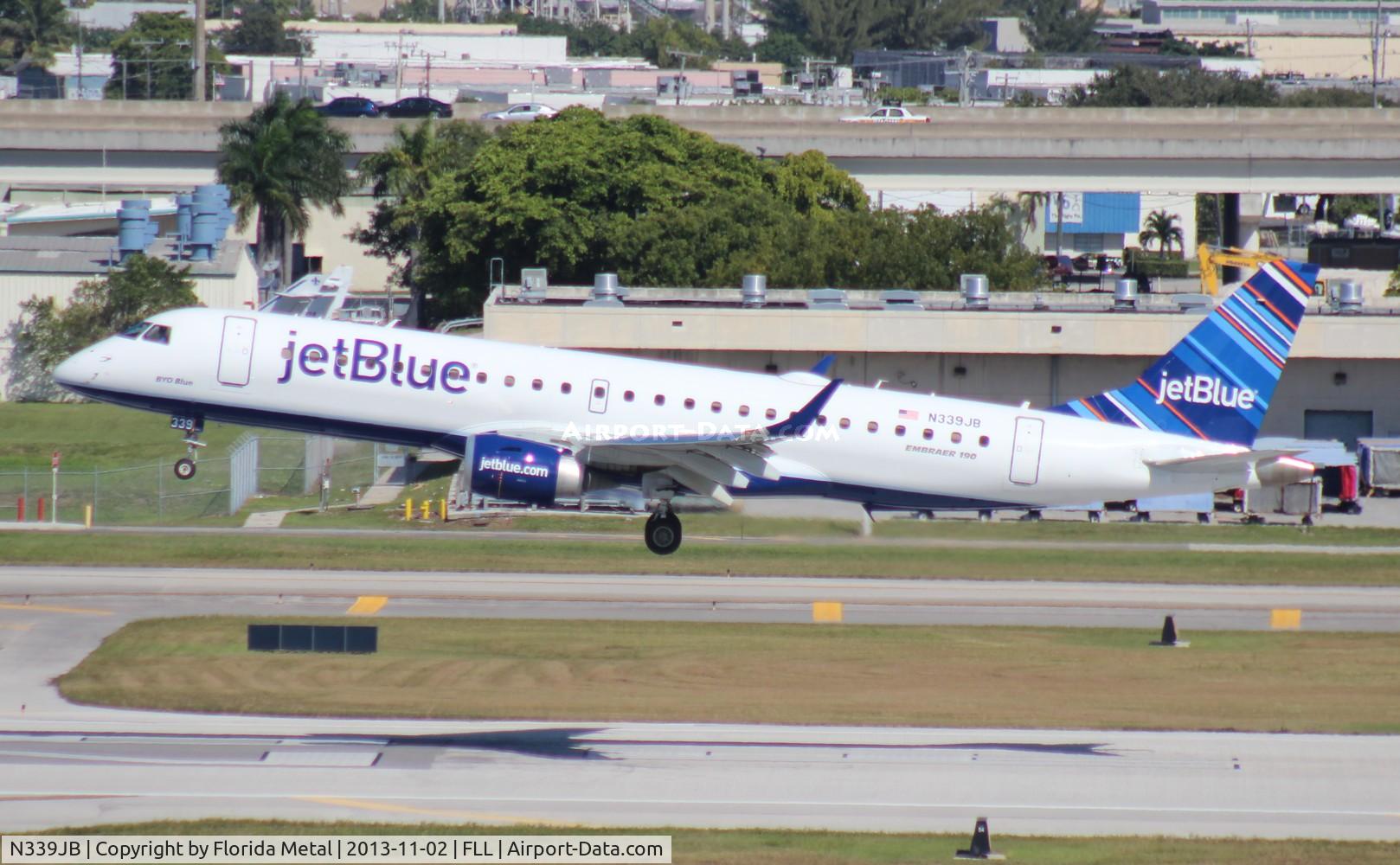 N339JB, 2011 Embraer ERJ-190-100 IGW 190AR C/N 19000490, Jet Blue E190