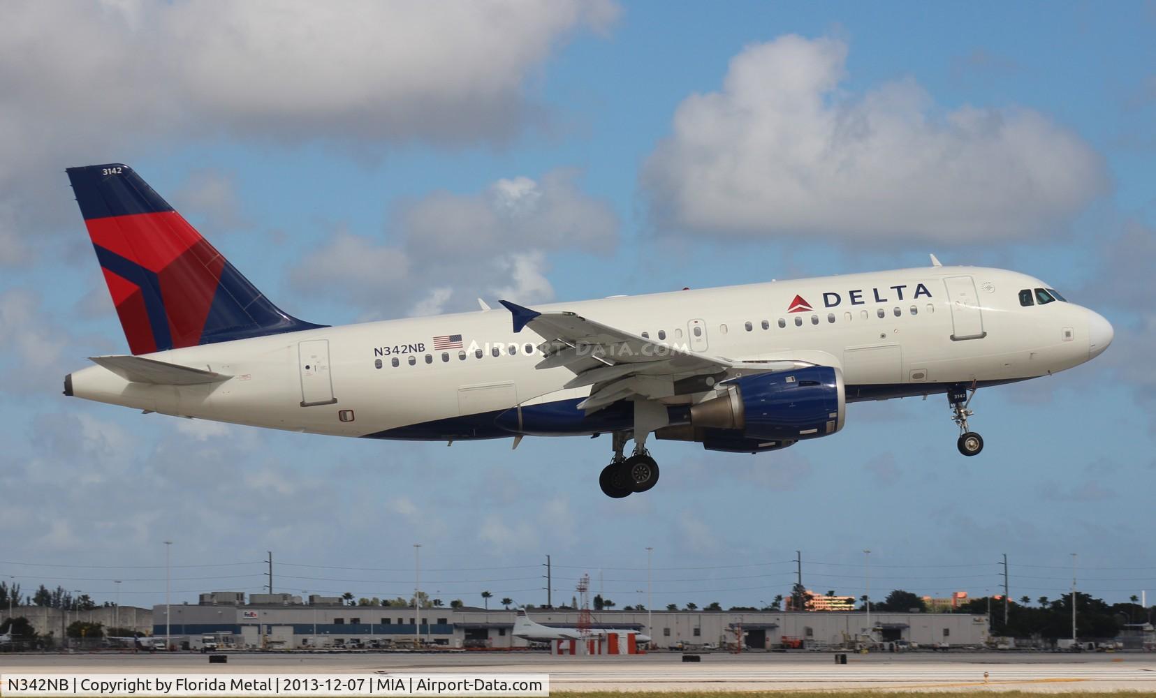 N342NB, 2002 Airbus A319-114 C/N 1746, Delta A319