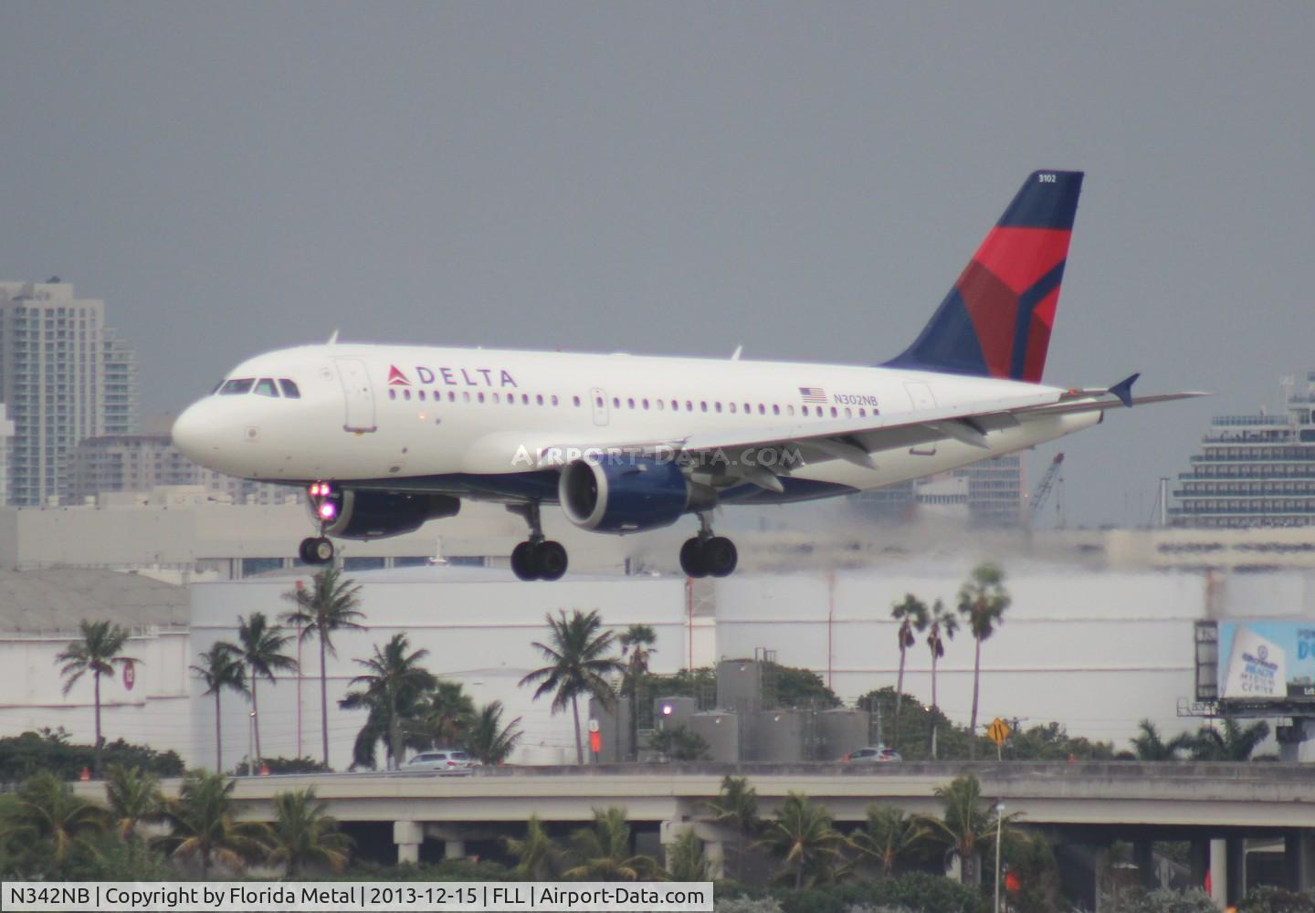 N342NB, 2002 Airbus A319-114 C/N 1746, Delta A319
