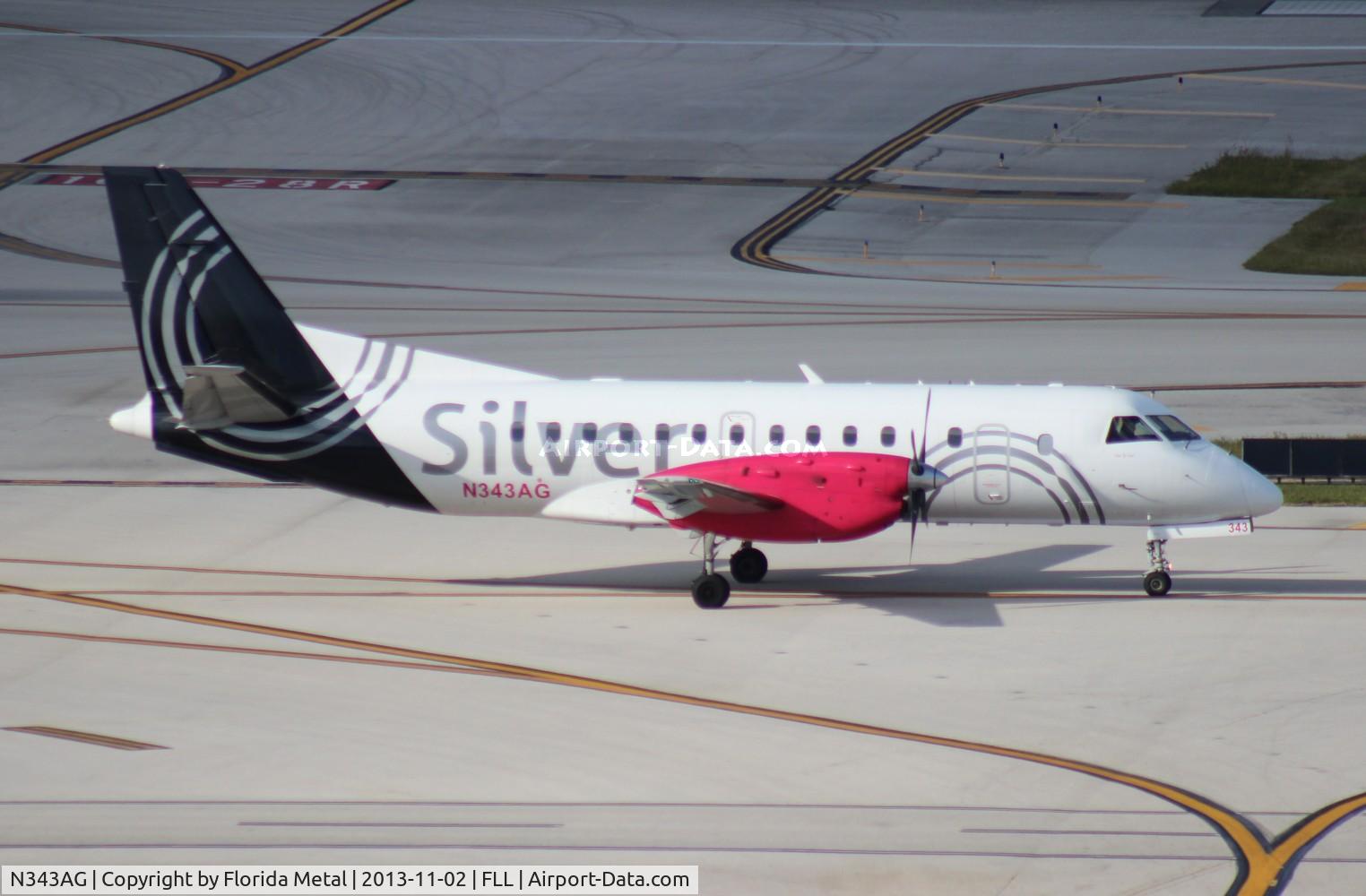 N343AG, 1998 Saab 340B C/N 340B-443, Silver Airways Saab 340