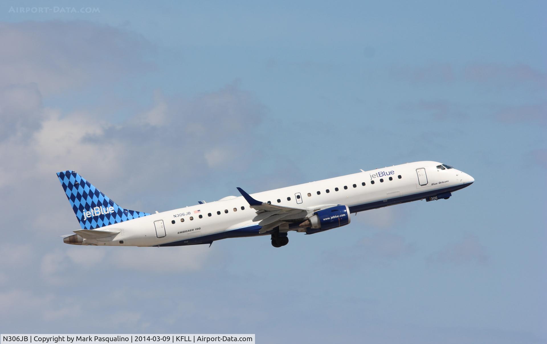 N306JB, 2009 Embraer ERJ-190-100 IGW 190AR C/N 19000272, ERJ-190-100 IGW