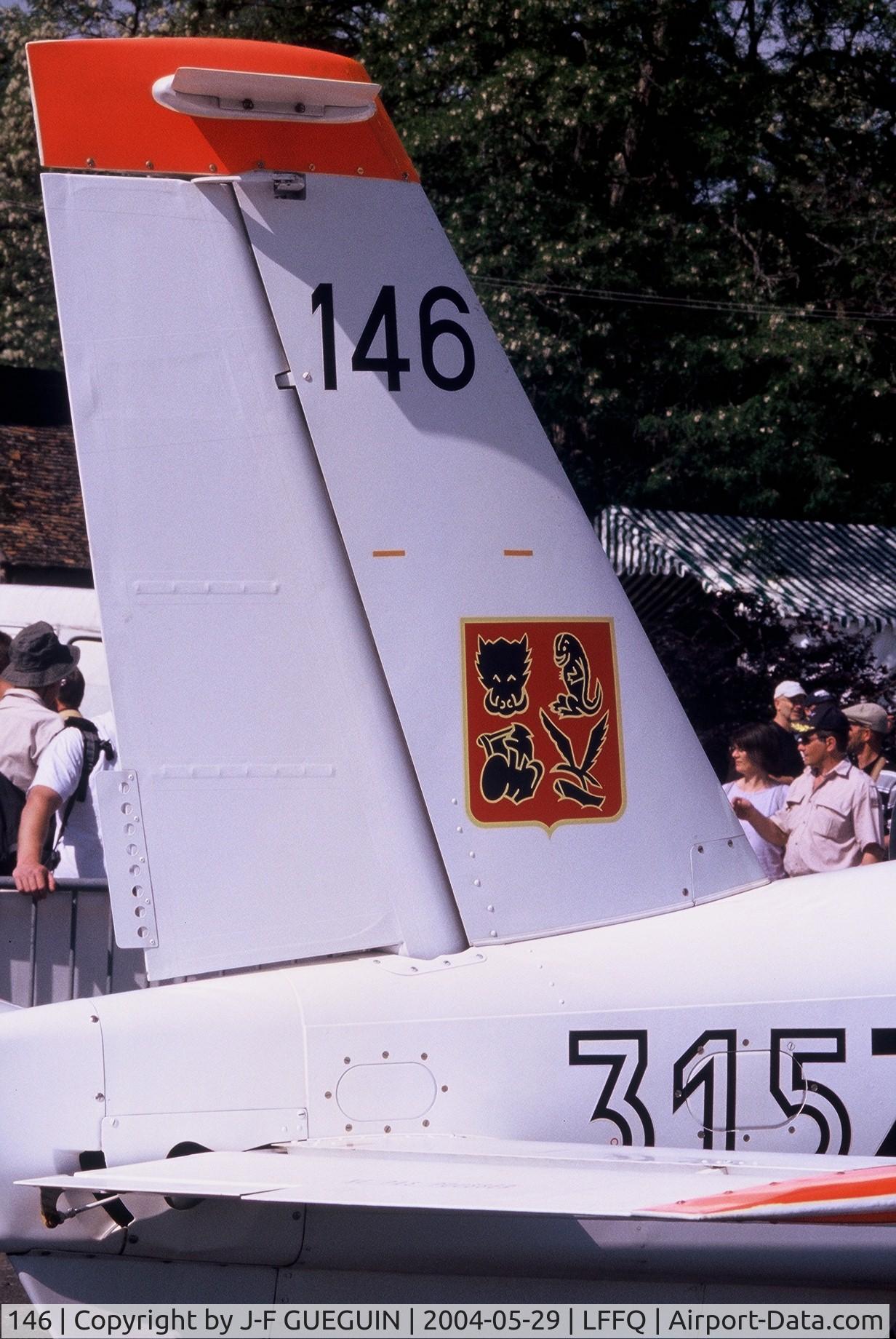 146, Socata TB-30 Epsilon C/N 146, Detail of TB-30 Epsilon c/n 146, with code 315-ZK (not ZX) on display at La Ferté-Alais 2004 airshow.