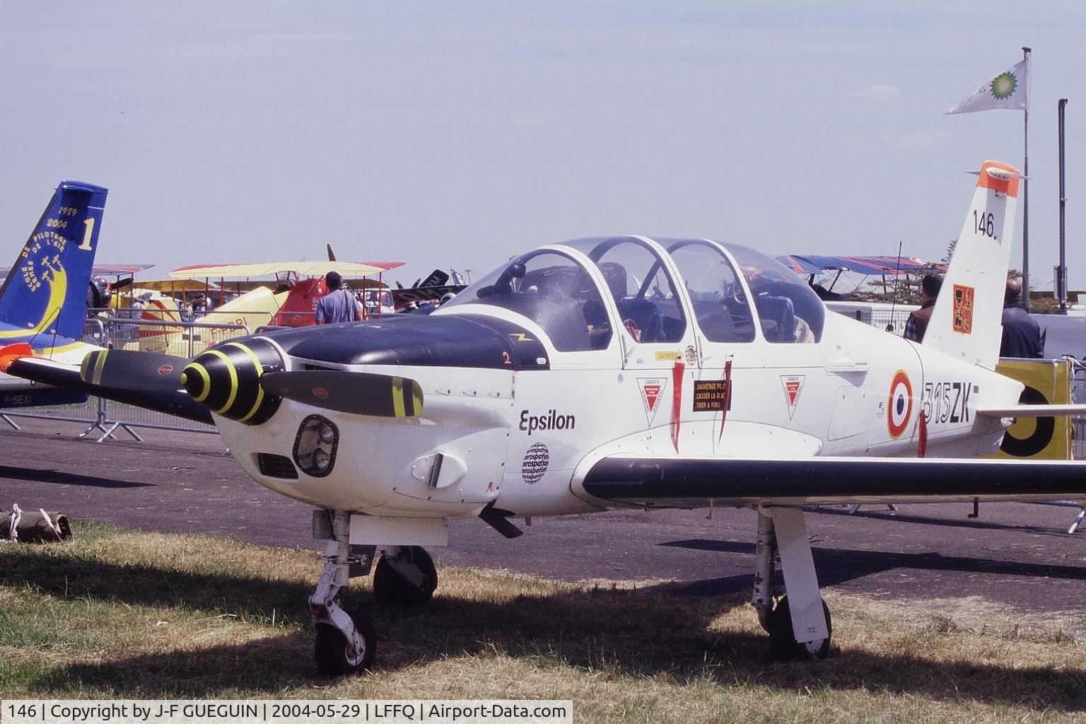 146, Socata TB-30 Epsilon C/N 146, TB-30 Epsilon c/n 146, with code 315-ZK (not ZX) on display at La Ferté-Alais 2004 airshow.