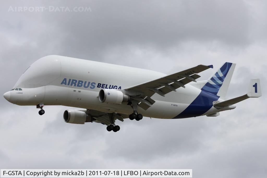 F-GSTA, 1994 Airbus A300B4-608ST Super Transporter C/N 655, Landing
