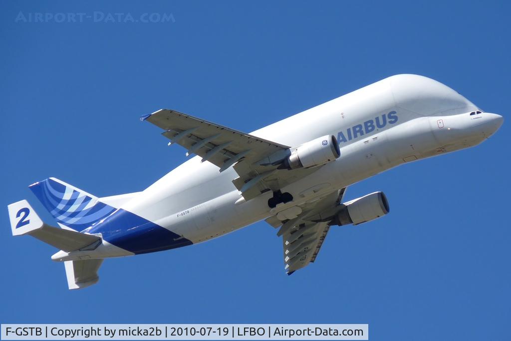 F-GSTB, 1996 Airbus A300B4-608ST Super Transporter C/N 751, Take off
