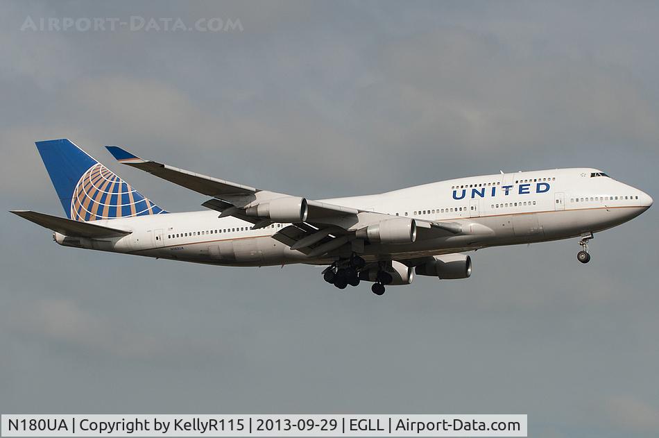 N180UA, 1991 Boeing 747-422 C/N 25224, London Heathrow - United Airlines