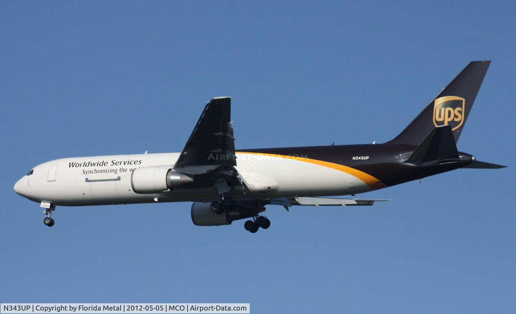 N343UP, 2011 Boeing 767-34AF C/N 37945, UPS 767-300