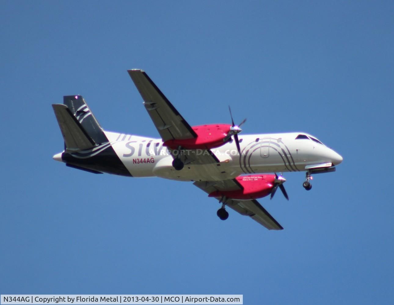 N344AG, 1998 Saab 340B C/N 340B-444, Silver Airways Saab 340B