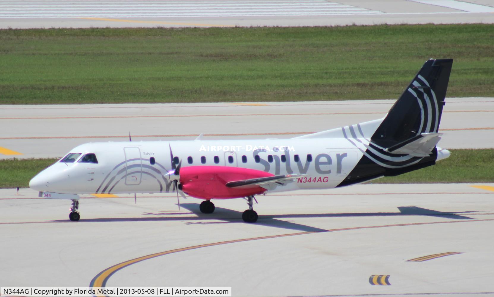 N344AG, 1998 Saab 340B C/N 340B-444, Silver Airways Saab 340B