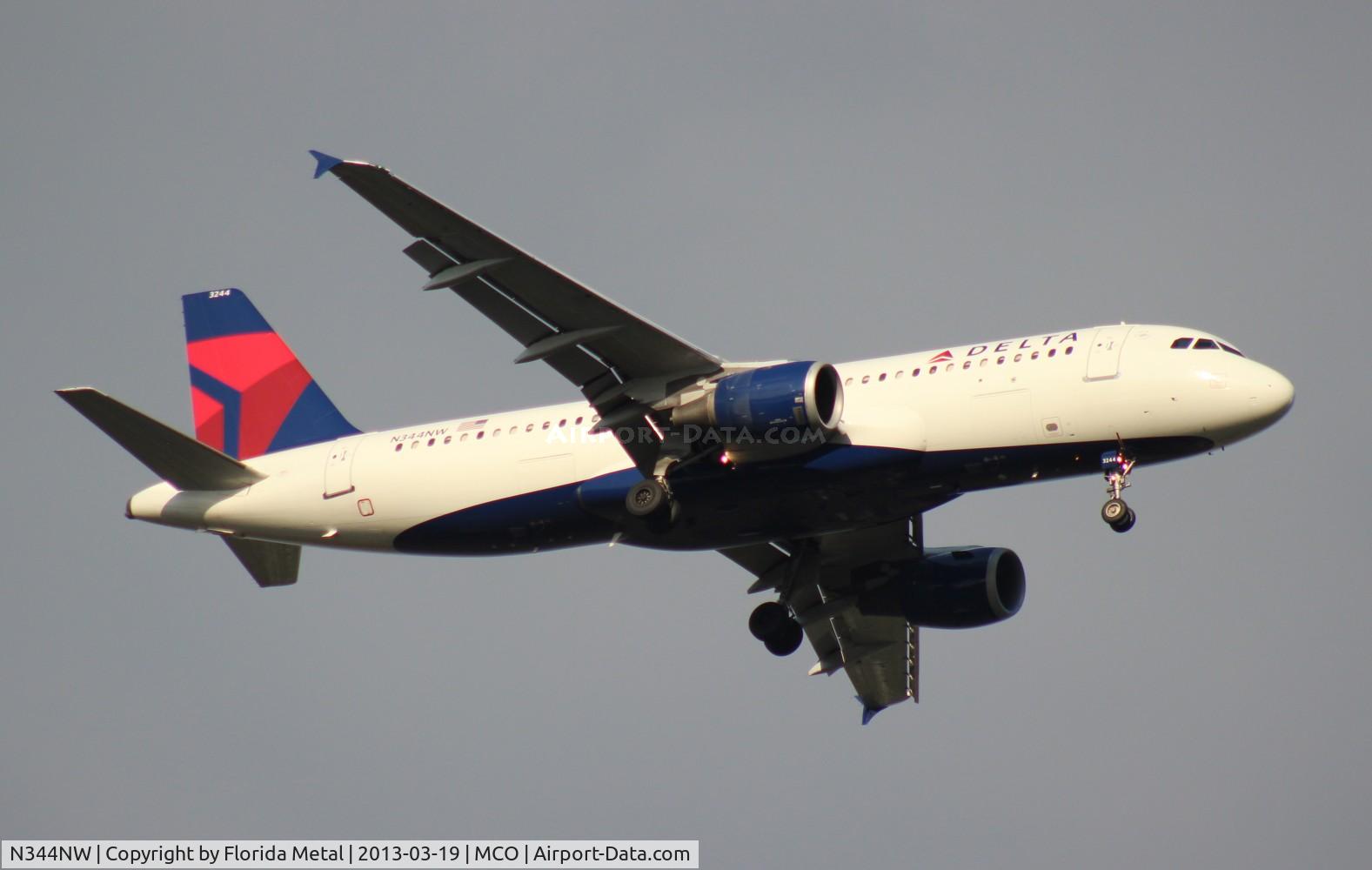 N344NW, 1993 Airbus A320-212 C/N 388, Delta A320
