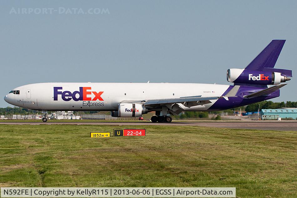 N592FE, 1992 McDonnell Douglas MD-11F C/N 48550, London Stansted - FedEx