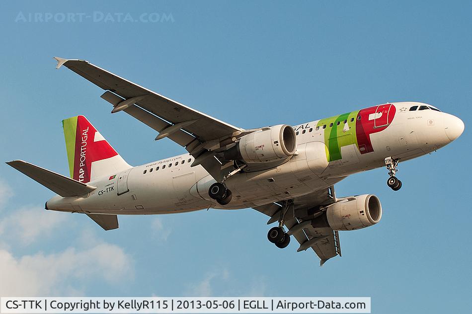 CS-TTK, 1999 Airbus A319-111 C/N 1034, London Heathrow - TAP Air Portugal