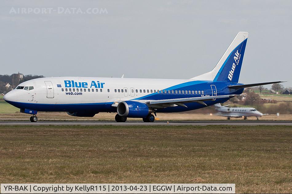 YR-BAK, 1992 Boeing 737-430 C/N 27005, London Luton - Blue Air