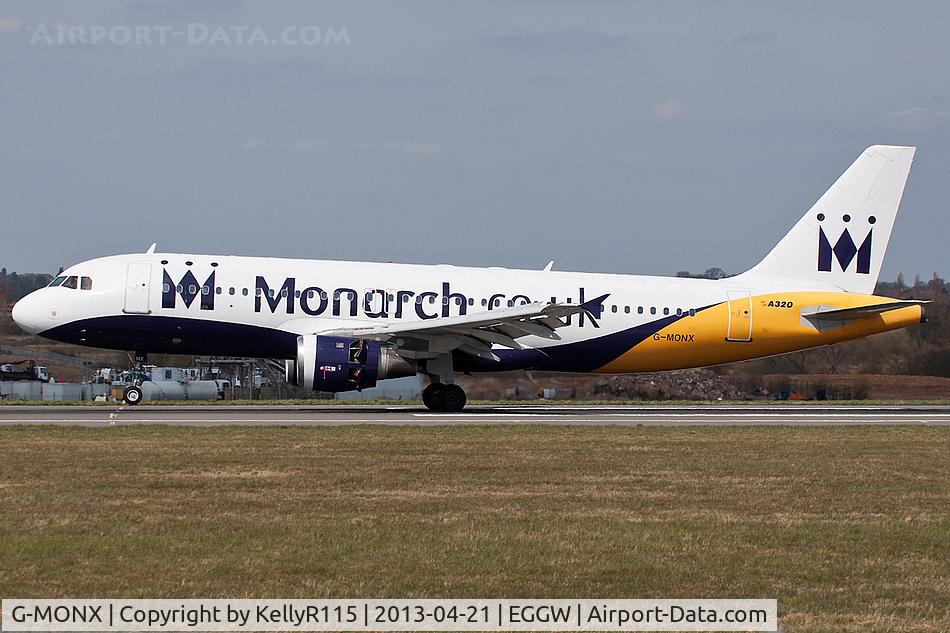 G-MONX, 1992 Airbus A320-212 C/N 392, London Luton - Monarch