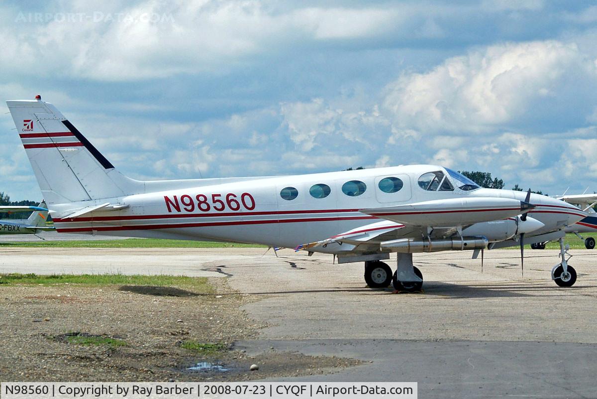 N98560, 1976 Cessna 340A C/N 340A0032, Cessna 340A [340A-0032] Red Deer~C 23/07/2008