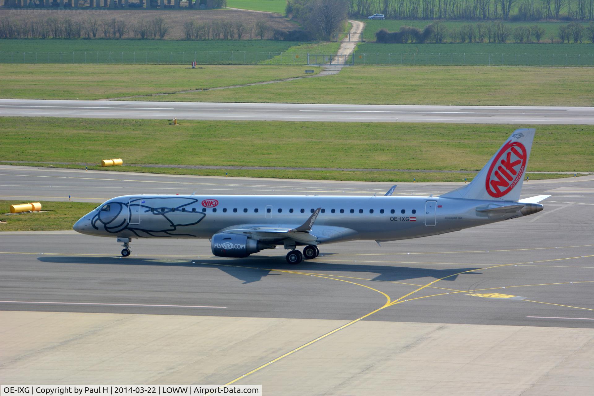 OE-IXG, 2011 Embraer 190LR (ERJ-190-100LR) C/N 19000435, Niki Embraer at VIE
