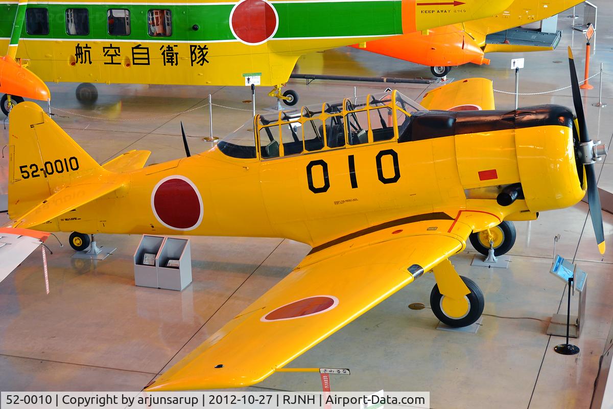 52-0010, 1944 North American T-6G Texan C/N 121-42395, On display at JASDF Hamamatsu Kohokan.