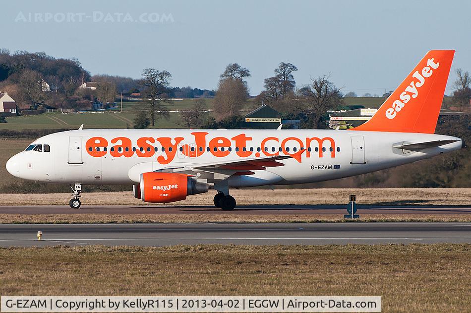 G-EZAM, 2003 Airbus A319-111 C/N 2037, London Luton - easyJet