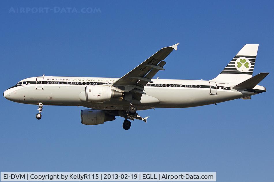 EI-DVM, 2011 Airbus A320-214 C/N 4634, London Heathrow - Aer Lingus