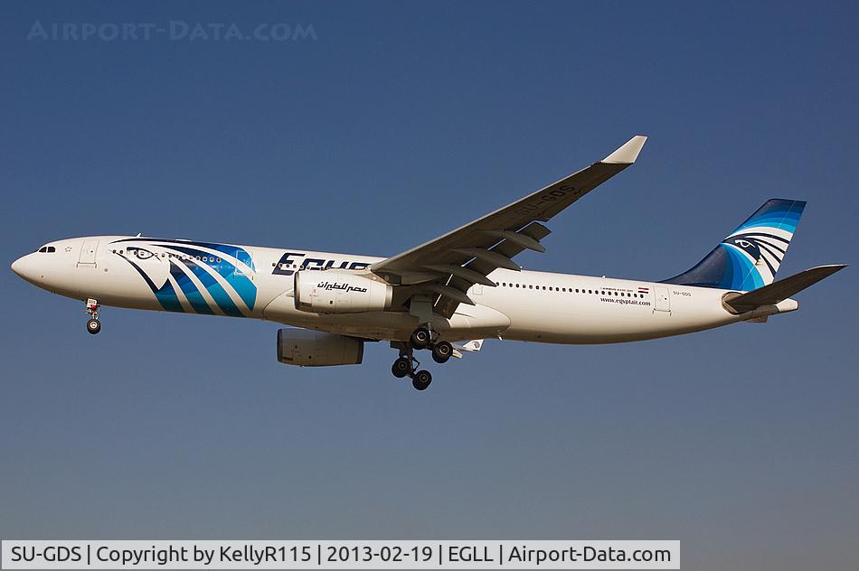SU-GDS, 2010 Airbus A330-343X C/N 1143, London Heathrow - EgyptAir