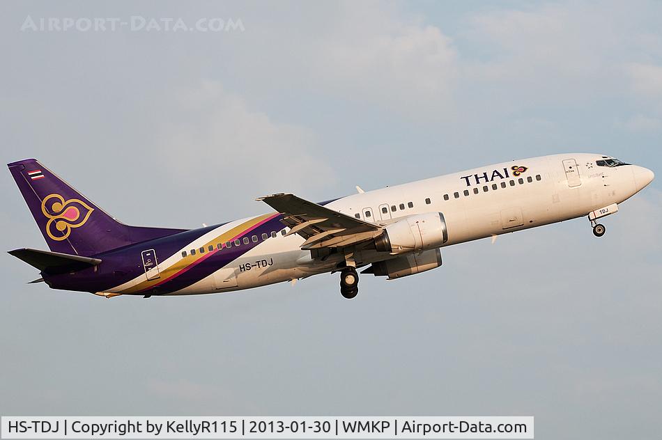 HS-TDJ, 1997 Boeing 737-4D7 C/N 28704, Penang International - Thai Airways International