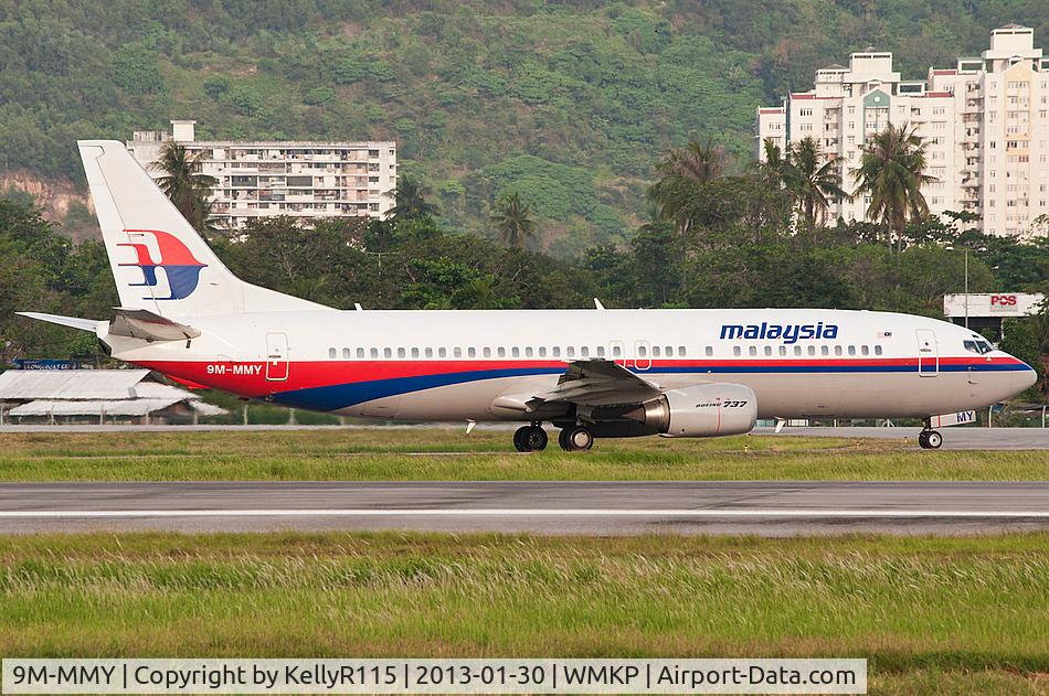 9M-MMY, Boeing 737-4H6 C/N 26455, Penang International - Malaysia Airlines
